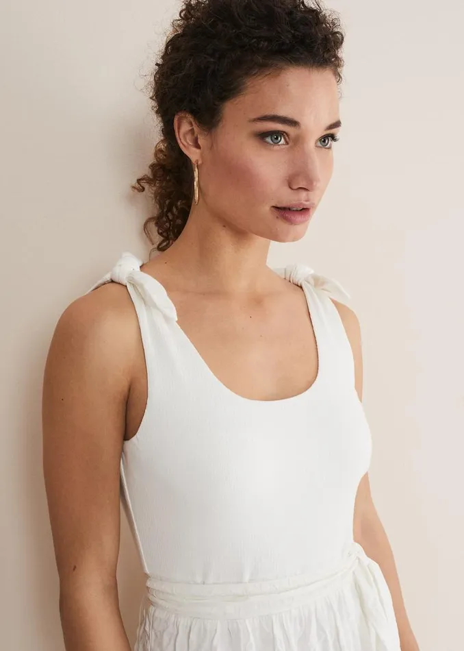 Phase Eight Dresses Jennie Strappy Tiered Dress White 8211 Women