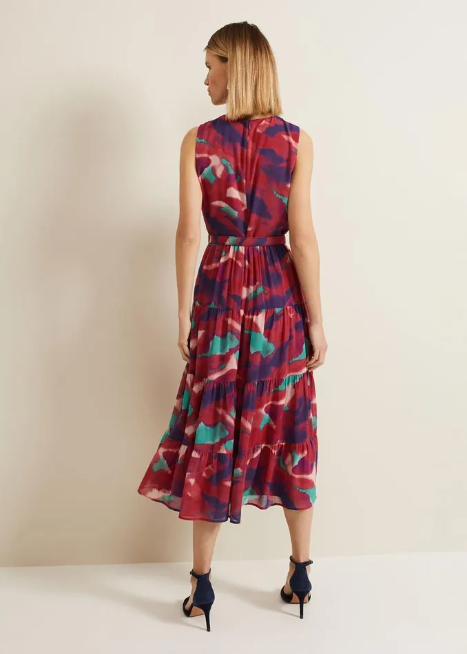Phase Eight Dresses Jolene Floral Midi Dress Multicoloured 8211 Women