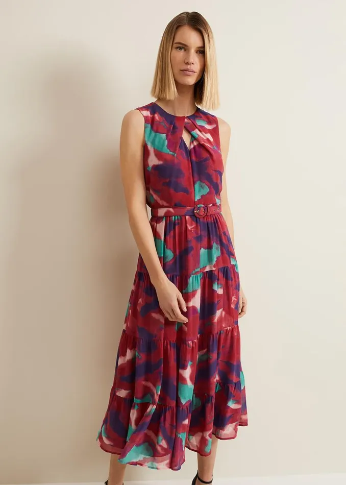 Phase Eight Dresses Jolene Floral Midi Dress Multicoloured 8211 Women