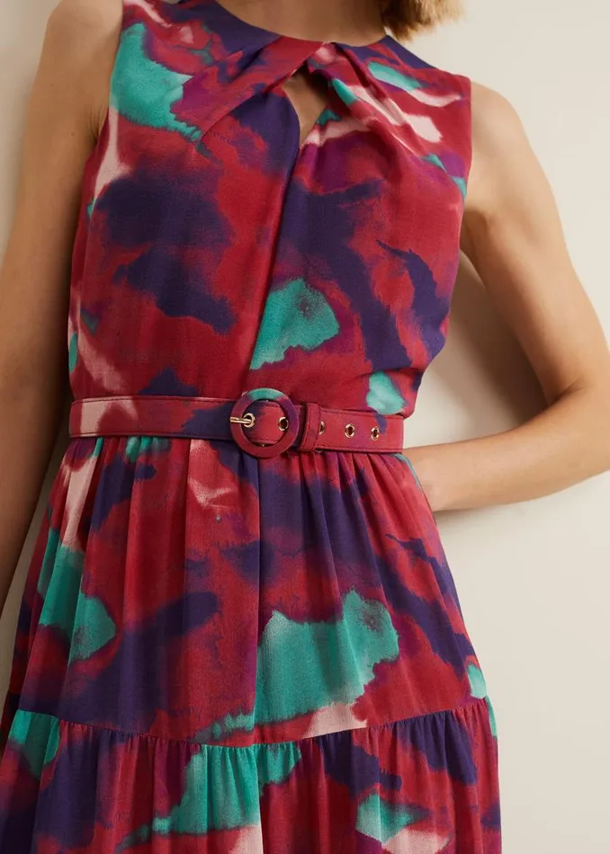 Phase Eight Dresses Jolene Floral Midi Dress Multicoloured 8211 Women