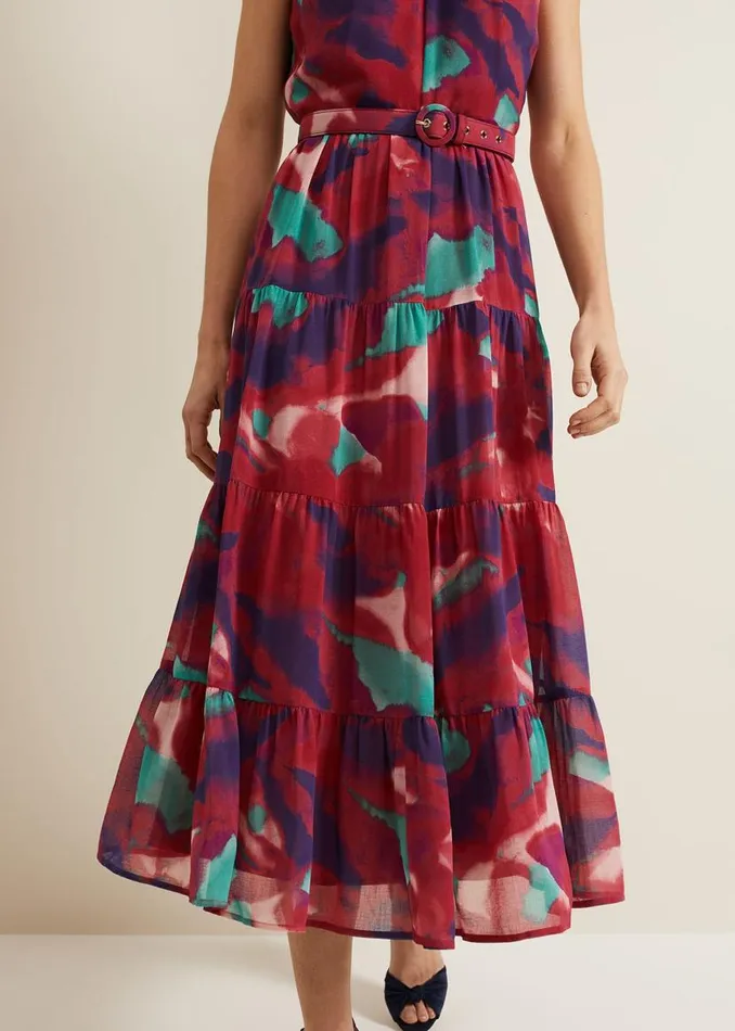 Phase Eight Dresses Jolene Floral Midi Dress Multicoloured 8211 Women