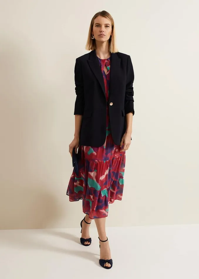 Phase Eight Dresses Jolene Floral Midi Dress Multicoloured 8211 Women
