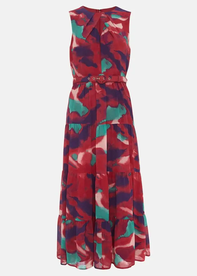 Phase Eight Dresses Jolene Floral Midi Dress Multicoloured 8211 Women