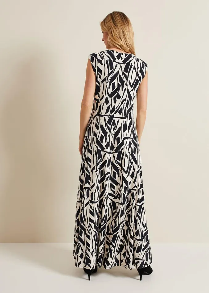 Phase Eight Dresses Kristy Geo Maxi Dress Black Multi 8211 Women