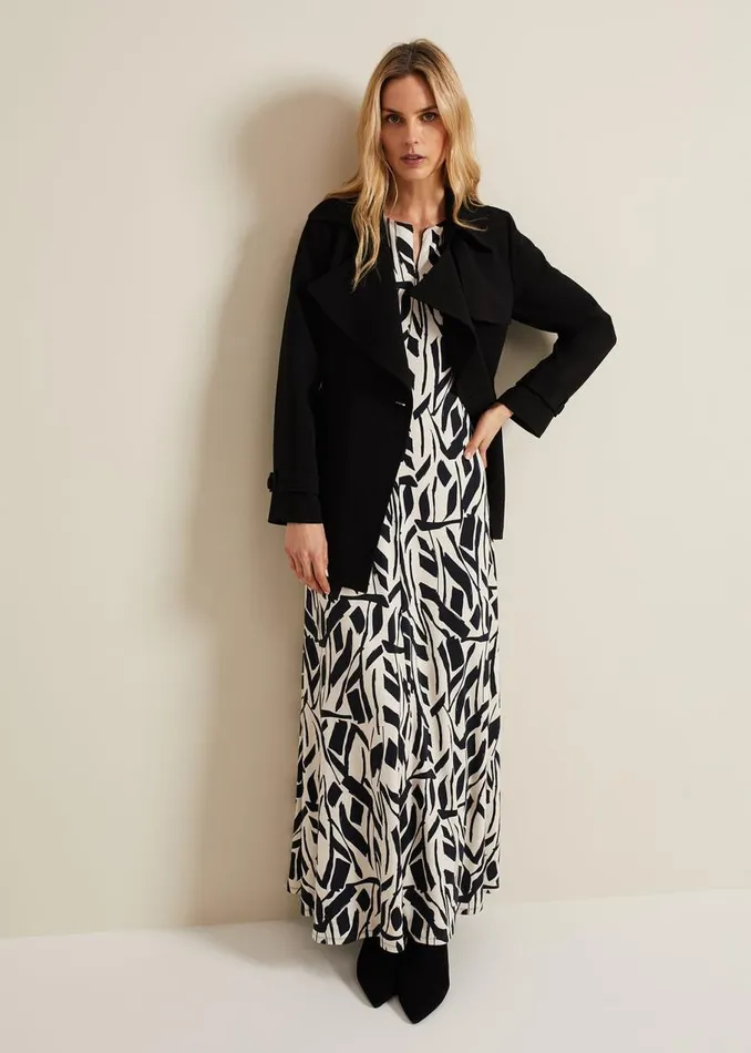 Phase Eight Dresses Kristy Geo Maxi Dress Black Multi 8211 Women