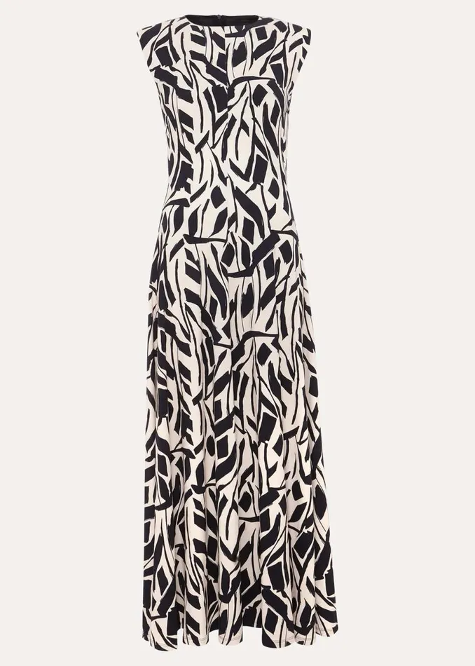 Phase Eight Dresses Kristy Geo Maxi Dress Black Multi 8211 Women