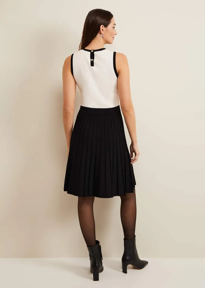Phase Eight Dresses Libby Textured Knit Dress Blackivory 8211 Women