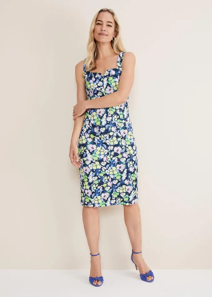 Phase Eight Dresses Loretta Printed Scuba Dress French Navy Multi 8211 Women Phase Eight Dresses Loretta Printed Scuba Dress French Navy Multi 8211 Women