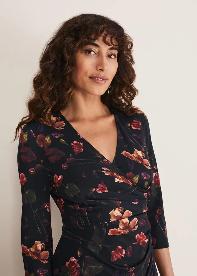 Phase Eight Dresses Lottia Print Dress Navymulti 8211 Women