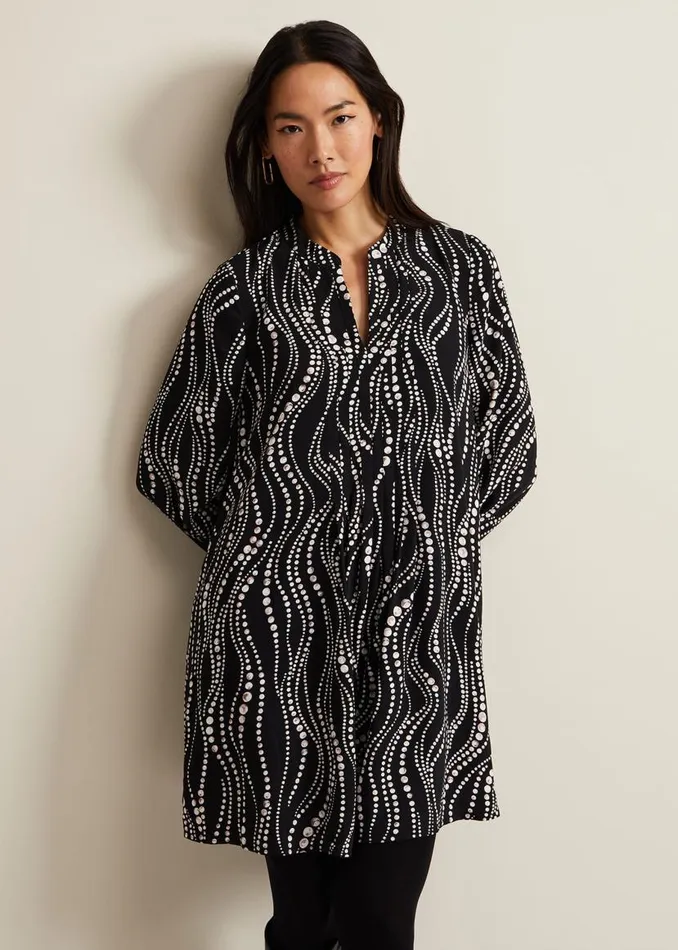 Phase Eight Dresses Patsy Pearl Swing Mini Dress Blackivory 8211 Women