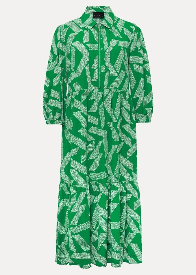 Phase Eight Dresses Penele Abstract Midi Dress Green 8211 Women