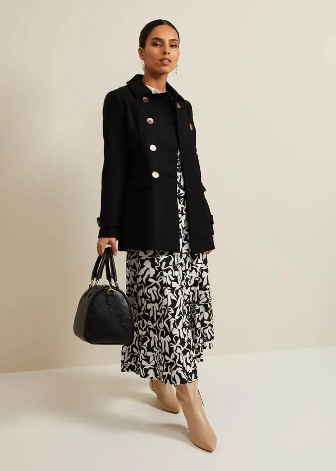 Phase Eight Dresses Petite Bonnie Black Bow Shirt Midi Dress Blackivory 8211 Women Phase Eight Dresses Petite Bonnie Black Bow Shirt Midi Dress Blackivory 8211 Women