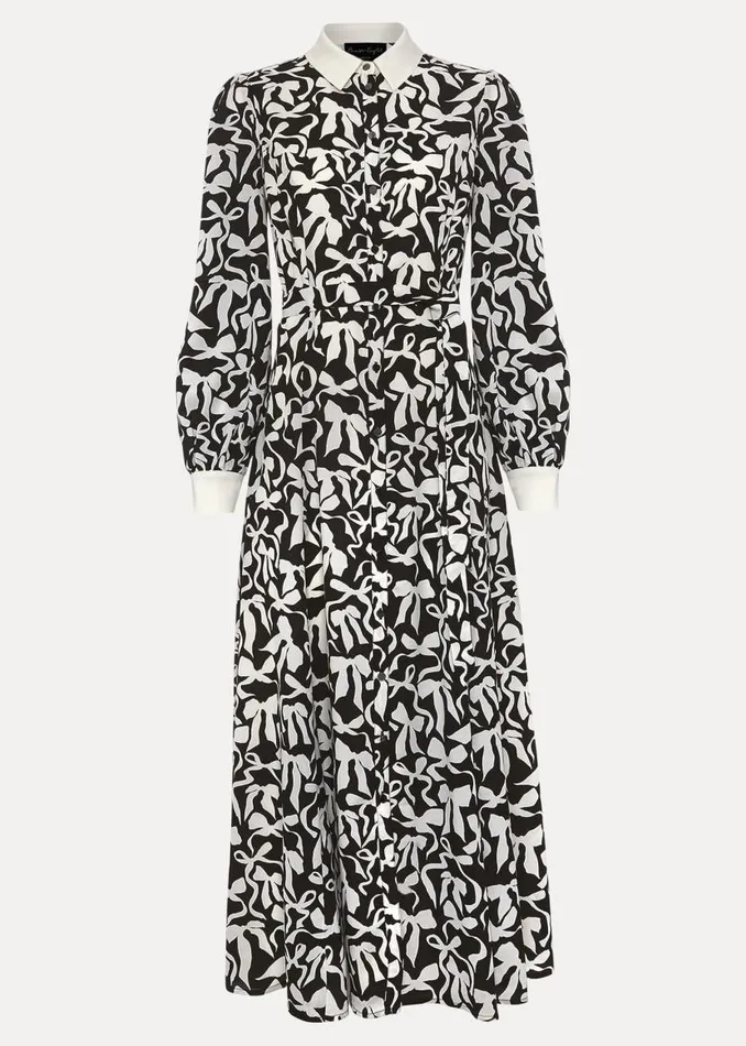 Phase Eight Dresses Petite Bonnie Black Bow Shirt Midi Dress Blackivory 8211 Women Phase Eight Dresses Petite Bonnie Black Bow Shirt Midi Dress Blackivory 8211 Women