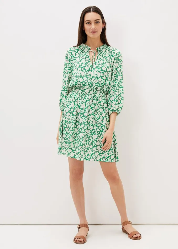 Phase Eight Dresses Phillipa Swing Dress Greenivory 8211 Women
