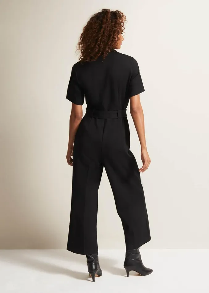 Phase Eight Dresses Polly Black Zip Jumpsuit Black 8211 Women