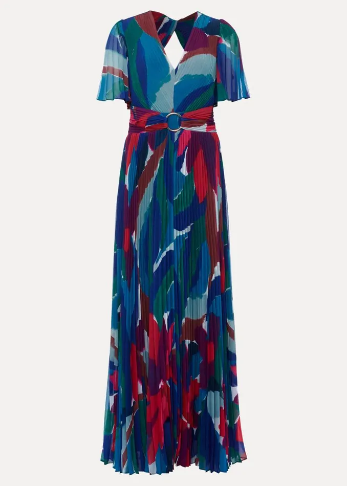 Phase Eight Dresses Priscilla Abstract Floral Pleated Maxi Dress Multicoloured 8211 Women Phase Eight Dresses Priscilla Abstract Floral Pleated Maxi Dress Multicoloured 8211 Women