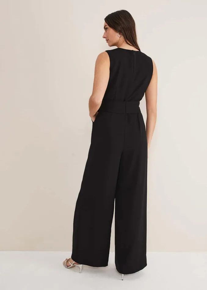 Phase Eight Dresses Reina Jumpsuit Black 8211 Women