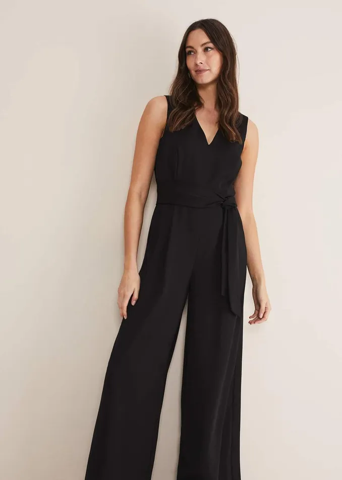 Phase Eight Dresses Reina Jumpsuit Black 8211 Women