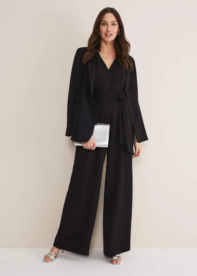 Phase Eight Dresses Reina Jumpsuit Black 8211 Women