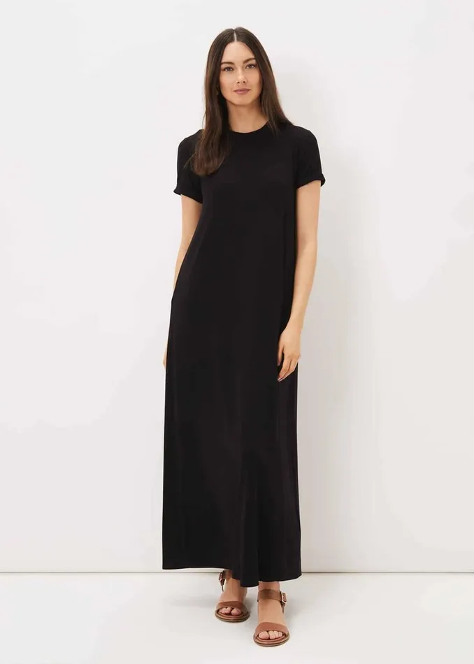 Phase Eight Dresses Roxana TShirt Maxi Dress Black 8211 Women