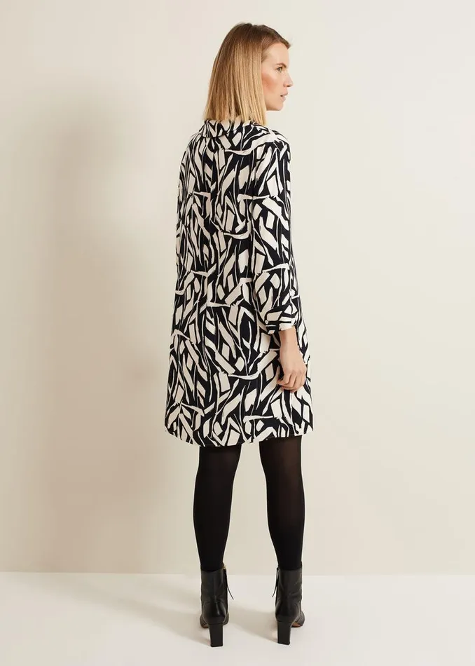 Phase Eight Dresses Ruby Geo Tunic Dress Black Multi 8211 Women
