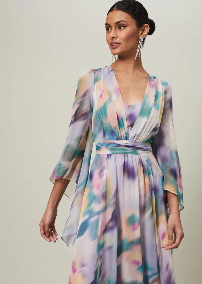 Phase Eight Dresses Selene Printed Maxi Dress Multicoloured 8211 Women