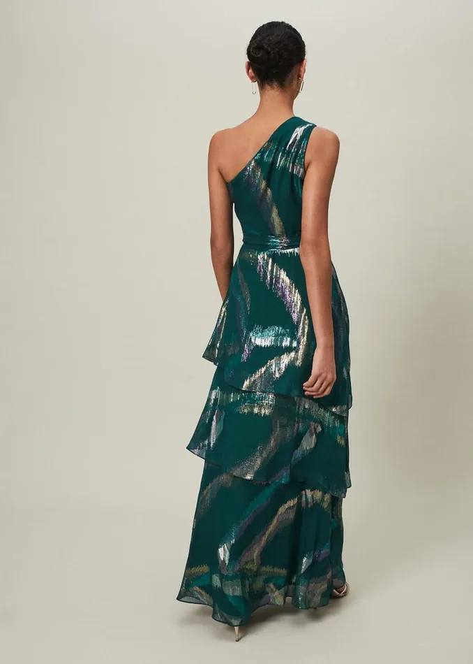 Phase Eight Dresses Sonia One Shoulder Silk Maxi Dress Dark Green 8211 Women Phase Eight Dresses Sonia One Shoulder Silk Maxi Dress Dark Green 8211 Women
