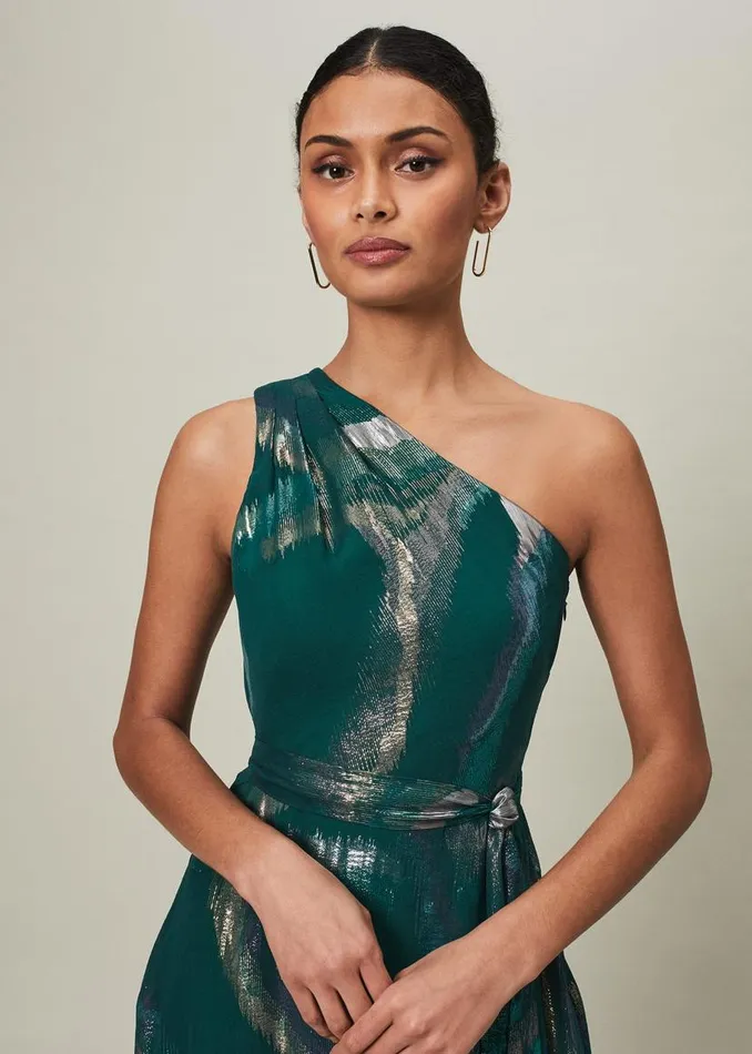 Phase Eight Dresses Sonia One Shoulder Silk Maxi Dress Dark Green 8211 Women Phase Eight Dresses Sonia One Shoulder Silk Maxi Dress Dark Green 8211 Women