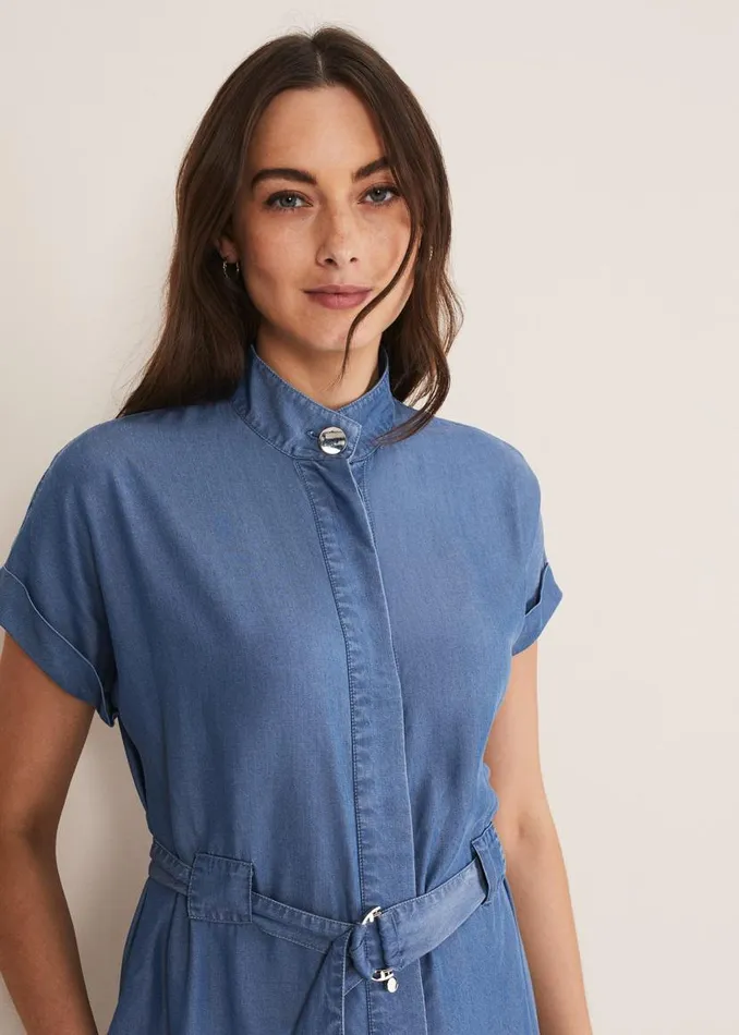 Phase Eight Dresses Tilda Chambray Dress Chambray 8211 Women