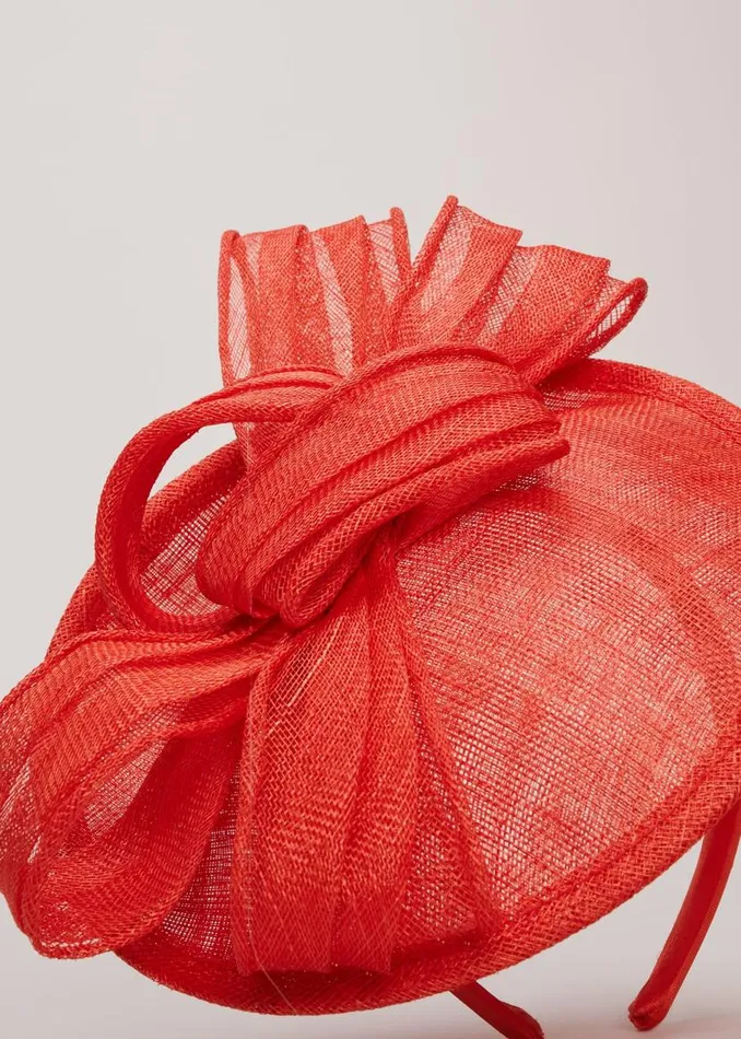 Phase Eight Fascinators and Hats Bow Midi Disc Fascinator Vermillion 8211 Women Phase Eight Fascinators and Hats Bow Midi Disc Fascinator Vermillion 8211 Women