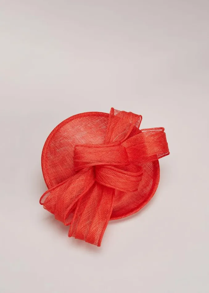 Phase Eight Fascinators and Hats Bow Midi Disc Fascinator Vermillion 8211 Women Phase Eight Fascinators and Hats Bow Midi Disc Fascinator Vermillion 8211 Women