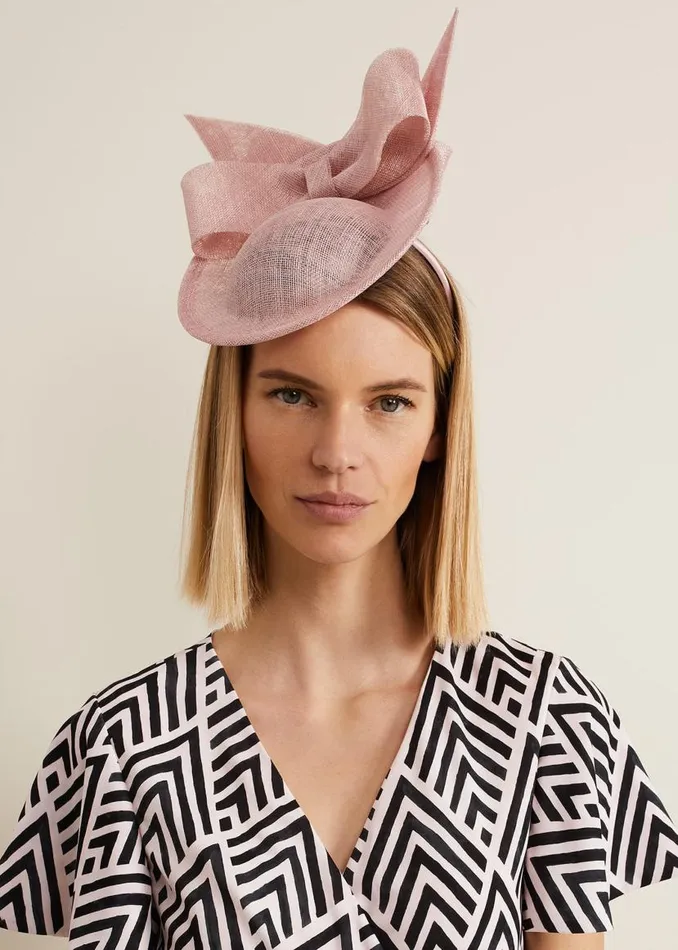 Phase Eight Fascinators and Hats Double Bow Mini Disc Fascinator Pale Pink 8211 Women Phase Eight Fascinators and Hats Double Bow Mini Disc Fascinator Pale Pink 8211 Women