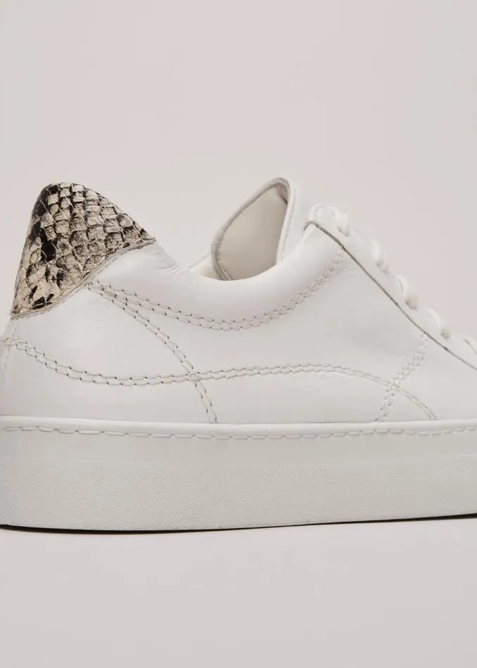 Phase Eight Flats White Leather Trainers White 8211 Women