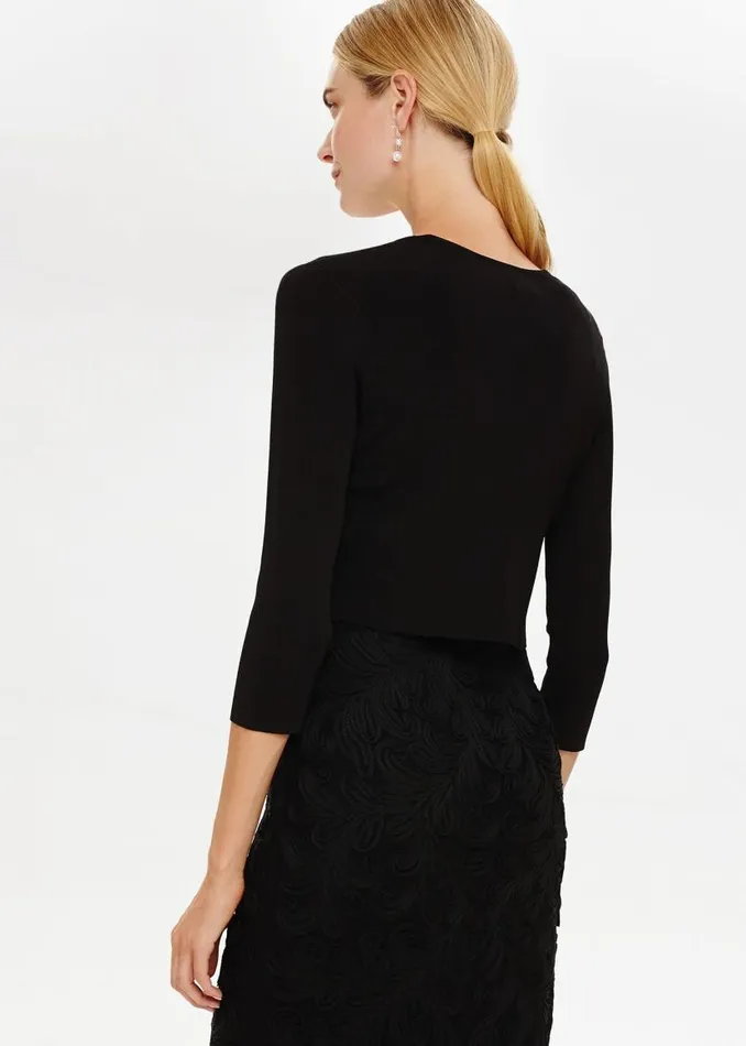 Phase Eight Jackets Salma Lightweight Knitted Jacket Black 8211 Women