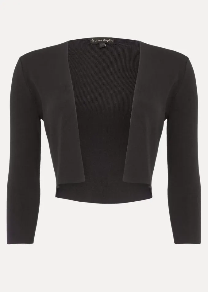 Phase Eight Jackets Salma Lightweight Knitted Jacket Black 8211 Women