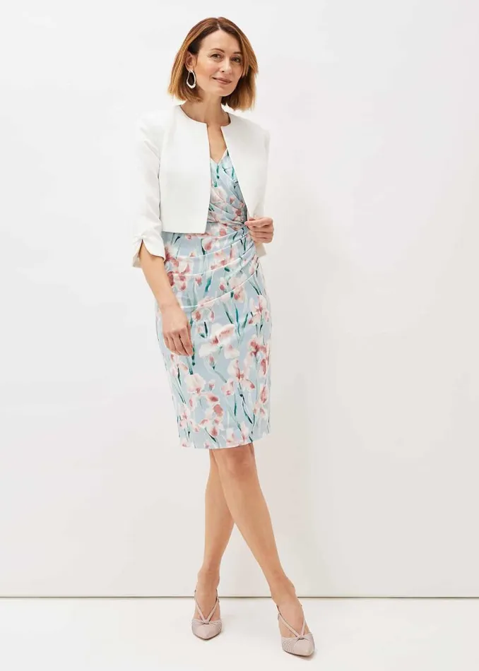 Phase Eight Jackets Zoelle Bow Detail Jacket Ivory 8211 Women