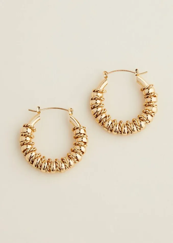 Phase Eight Jewellery Chunky Ring Hoop Earring Gold 8211 Women