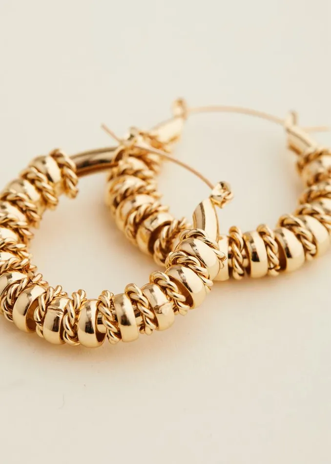 Phase Eight Jewellery Chunky Ring Hoop Earring Gold 8211 Women