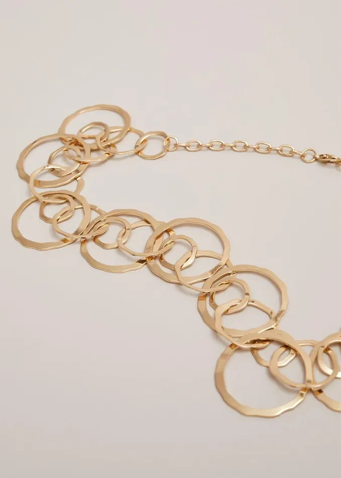 Phase Eight Jewellery Multi Link Circle Necklace Gold 8211 Women