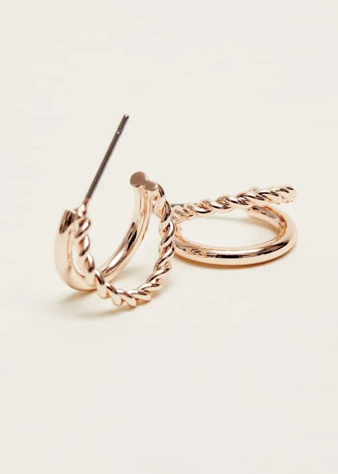Phase Eight Jewellery Twist Huggie Hoop Earrings Silver 8211 Women