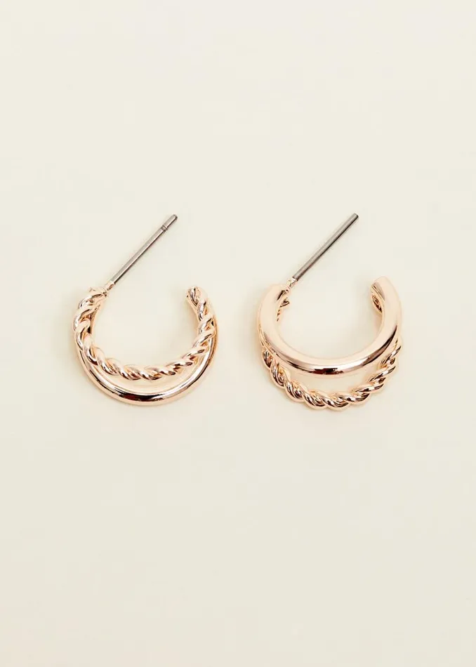 Phase Eight Jewellery Twist Huggie Hoop Earrings Silver 8211 Women