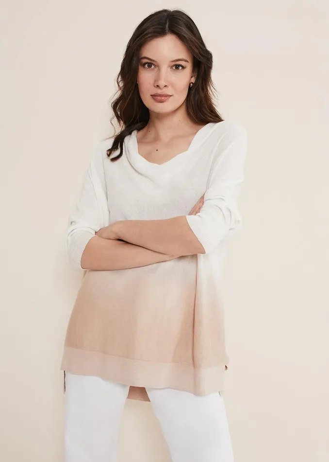 Phase Eight Knitwear Clare Linen Knit Whitestone 8211 Women