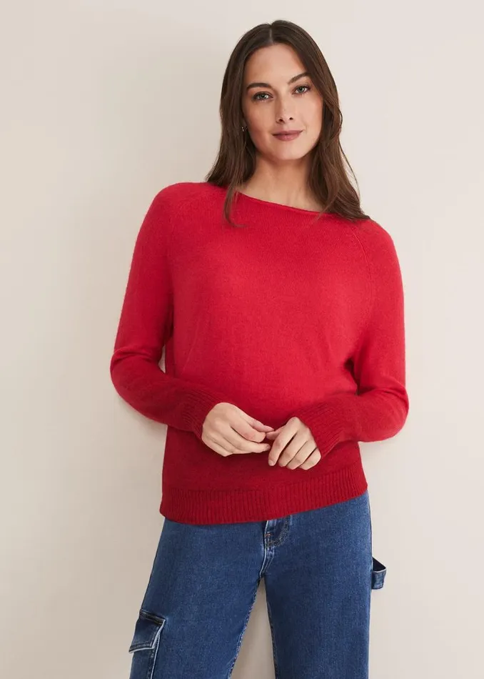 Phase Eight Knitwear Jen Mohair Dip Dye Knit Hot Pink 8211 Women