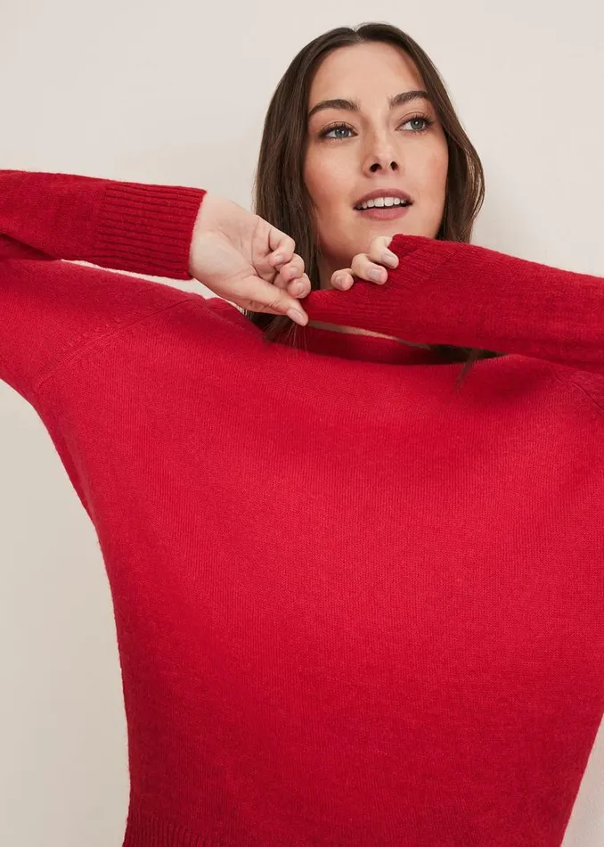 Phase Eight Knitwear Jen Mohair Dip Dye Knit Hot Pink 8211 Women