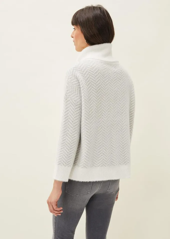 Phase Eight Knitwear Jess Chevron Jacquard Chunky Jumper Pale Grey 8211 Women Phase Eight Knitwear Jess Chevron Jacquard Chunky Jumper Pale Grey 8211 Women