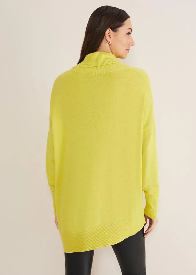 Phase Eight Knitwear Maltia Asymmetric Hem Jumper Lime 8211 Women