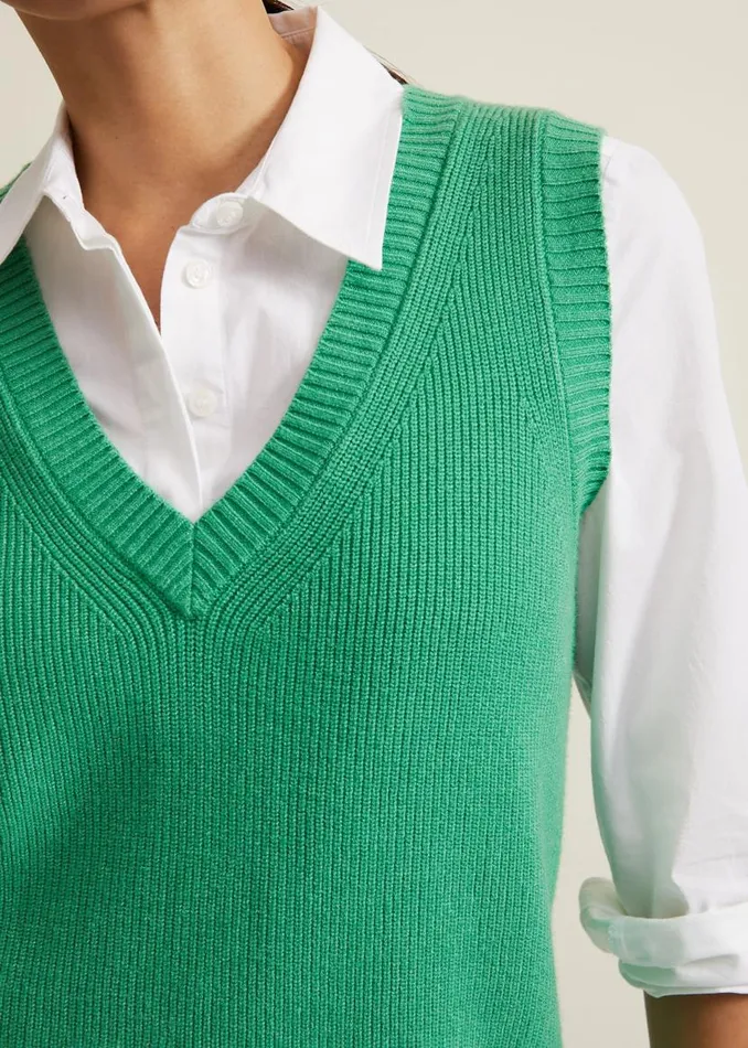 Phase Eight Knitwear Marianna V Neck Tank Green 8211 Women