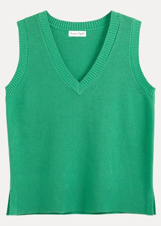Phase Eight Knitwear Marianna V Neck Tank Green 8211 Women