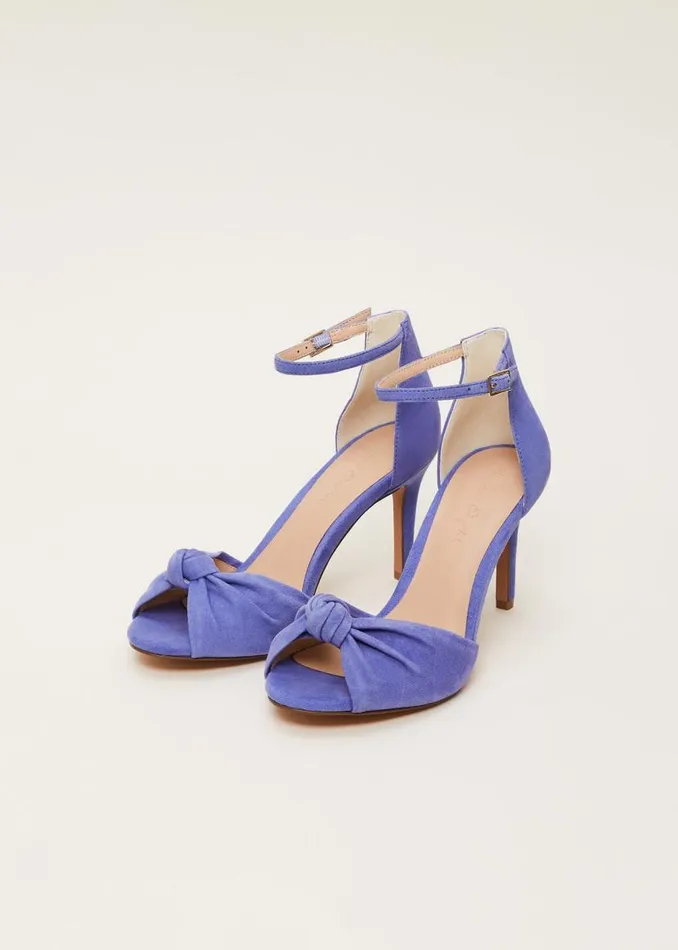 Phase Eight Occasion Shoes Blue Suede Open Toe Heels Foxglove Blue 8211 Women Phase Eight Occasion Shoes Blue Suede Open Toe Heels Foxglove Blue 8211 Women