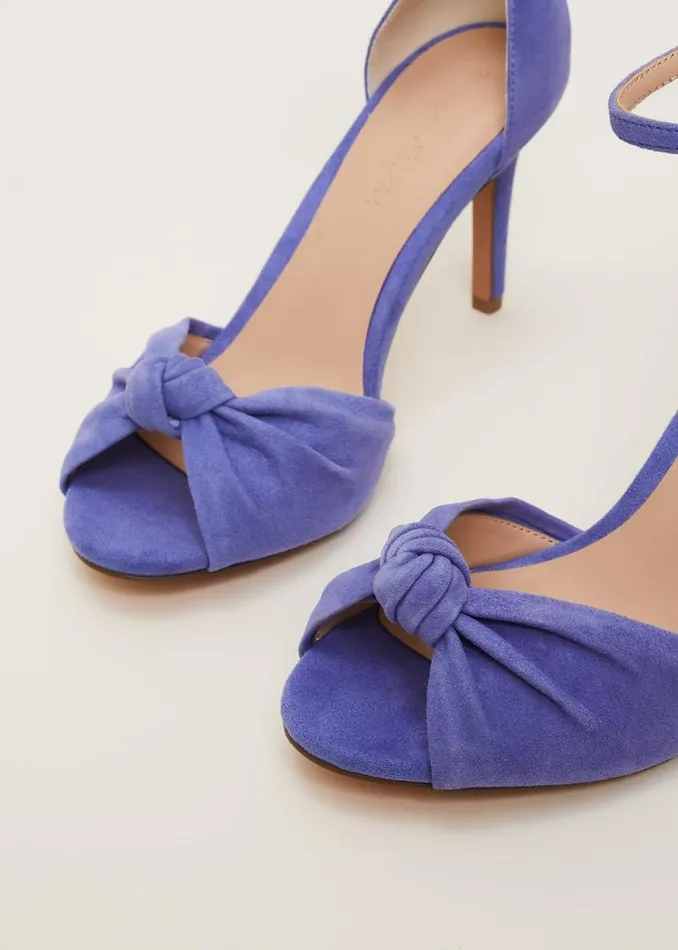 Phase Eight Occasion Shoes Blue Suede Open Toe Heels Foxglove Blue 8211 Women Phase Eight Occasion Shoes Blue Suede Open Toe Heels Foxglove Blue 8211 Women
